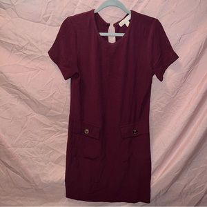 Michael Kors Merlot dress with pockets